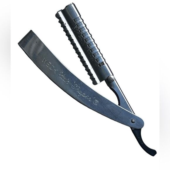 Vintage 1950s WECK Hair ‘Shaper’ Mechanical Barber or Hairdresser Razor Brooch - Picture 1 of 8